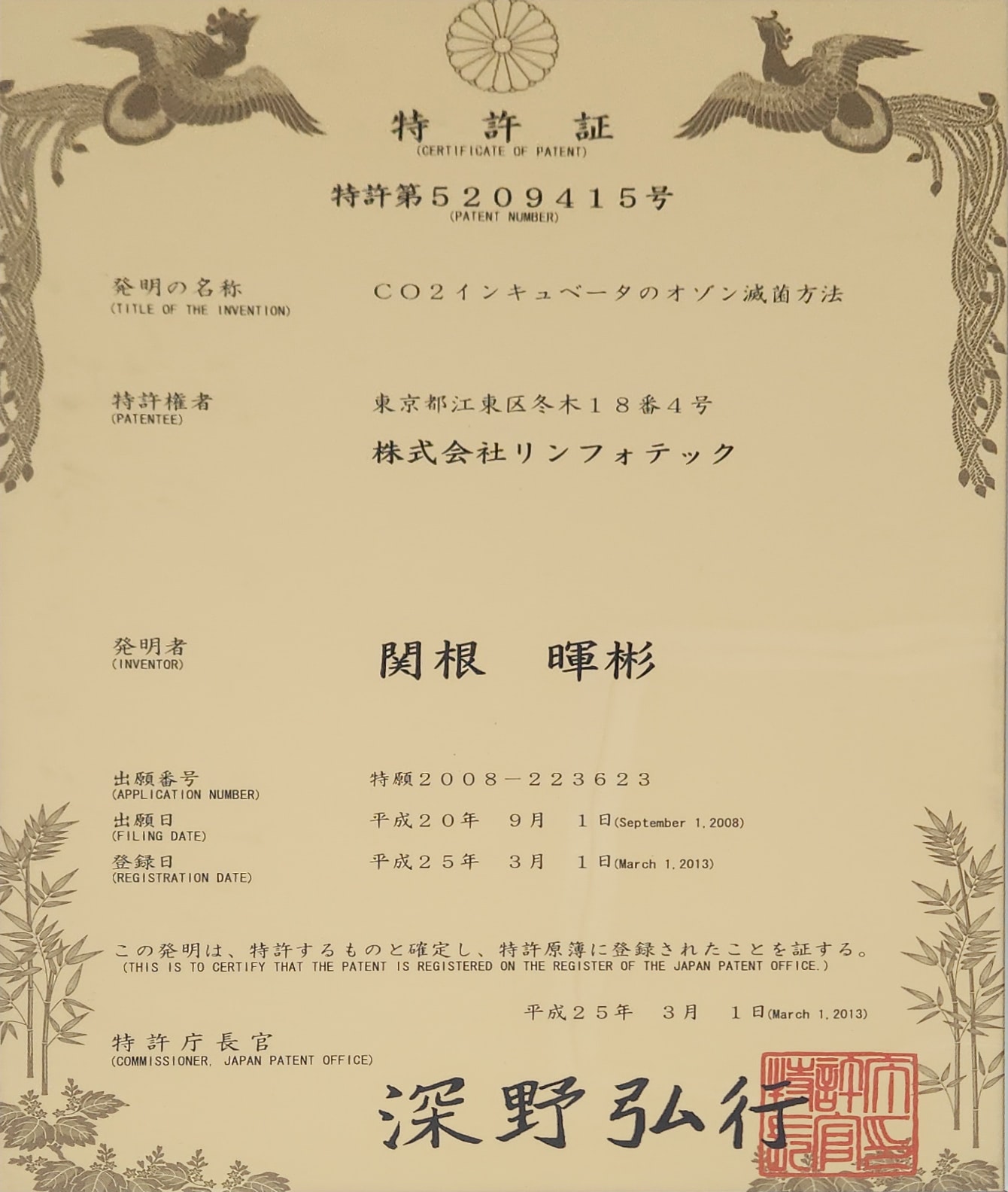 特許第5209415号